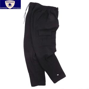 レネゲイド スポーツウェア スウェット カーゴ パンツ ブラック メンズ RENEGADE SPORTS WEAR HEAVY WEIGHT SWEAT CARGO POCKET PANTS BLACK｜americanrushstore