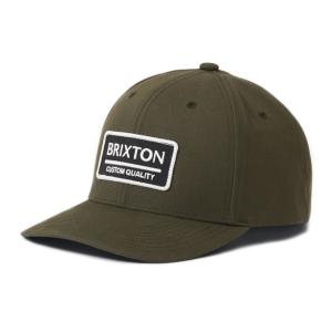 ブリクストン スナップバック キャップ ミリタリーオリーブ 帽子 メンズ レディース スケート サーフ BRIXTON PALMER PROPER X MP SNAPBACK CAP MILITARY OLIVE｜americanrushstore