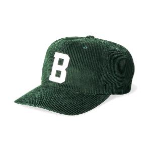 ブリクストン キャップ エメラルド コーデュロイ 帽子 BRIXTON BIG B MP CAP EMERALD CORD 11158｜americanrushstore