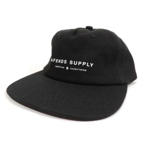 アフェンズ キャップ ブラック 帽子 メンズ サーフ スケート AFENDS SUPPLY CAP BLACK A214605｜americanrushstore