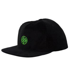 クリーチャー コーデュロイ スナップバック キャップ ブラック メンズ スケート CREATURE CONTRAST SNAPBACK CAP BLACK｜americanrushstore