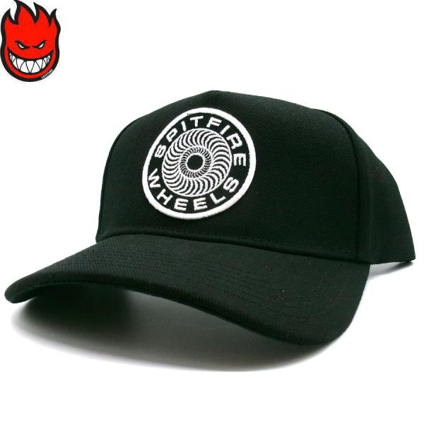 SPITFIRE ADJ CLASSIC 87 SWIRL SNAPBACK CAP BLACK/W...