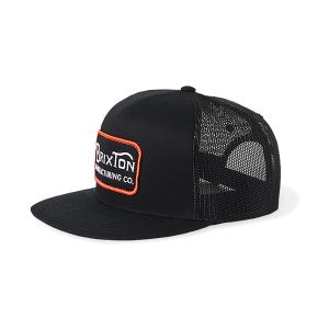 ブリクストン メッシュキャップ  キャップ ブラック 帽子 BRIXTON GRADE HP TRUCKER HAT MESH CAP BLACK/ORANGE/WHITE 11645｜American Rush Store