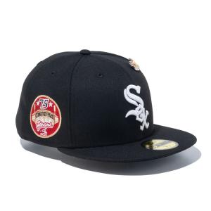 ニューエラ シカゴ・ホワイトソックス シカゴピザ ブラック NEW ERA 59FIFTY LOCAL DISHES CHICAGO WHITESOXS CAP BLACK｜americanrushstore