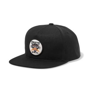 ブリクストン メンズ レディース スナップバックキャップ ブラック 黒 帽子 BRIXTON SPARKS MP SNAPBACK CAP BLACK｜American Rush Store