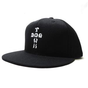 ドッグタウン クロス レター スナップバック ハット キャップ ブラック メンズ スケート DOGTOWN CROSS LETTER SNAPBACK HAT CAP BLACK｜americanrushstore