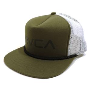 ルーカ メンズ トラッカー キャップ オリーブ メッシュキャップ スナップバック 帽子 サーフ スケート RVCA FOAMY TRUCKER CAP OLV BA041-912｜americanrushstore