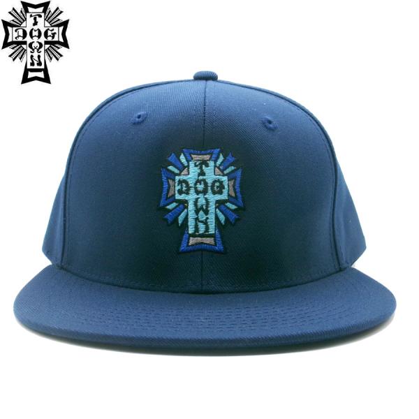 DOGTOWN CROSS LOGO COLOR SNAPBACK CAP NAVY ドッグタウン ...