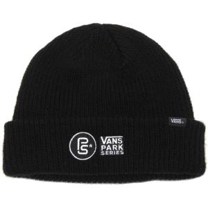 バンズ パークシリーズ ロゴ ビーニー ブラック ニットキャップ ニット帽 スケート 帽子 メンズ レディース VANS PARK SERIES VPS BEANIE BLACK｜americanrushstore