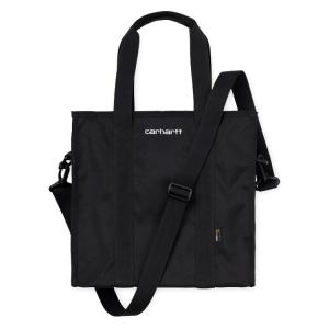 カーハート ペイトン ショッパー バッグ ブラック ショルダー メンズ レディース CARHARTT WIP PAYTON SHOPPER BAG BLACK/WHITE I027693｜americanrushstore