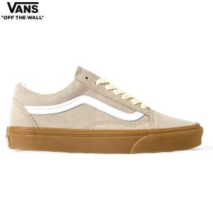 VANS OLD SKOOL BASICS GUM ALUMINUM VN000D6W1O3 バンズ メンズ スニーカー シューズ オールドスクール ガムソール ベーシック ベージュ/ガム