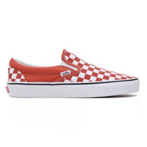 バンズ メンズ スニーカー クラシック スリッポン チェッカーボード 靴 VANS CLASSIC SLIP-ON COLOR THEORY CHECKERBOARD BURNT OCHRE VN0A7Q5DGWP｜americanrushstore