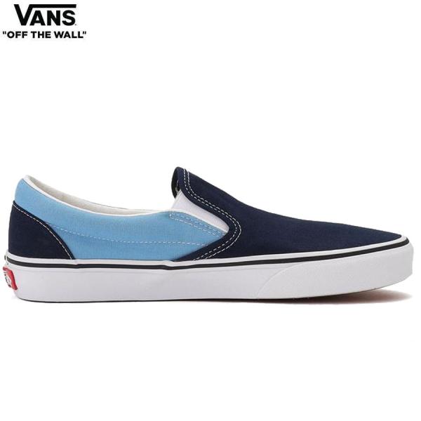 バンズ クラシック スリッポン ネイビー ブルー メンズ レディース スニーカー VANS CLAS...