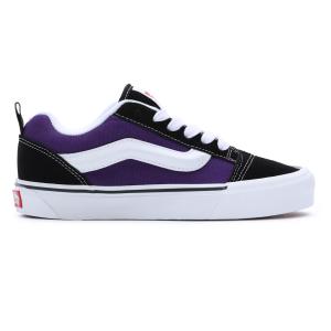 バンズ メンズ スニーカー ニュースクール ツートン ブラック パープル 靴 復刻 VANS KNU SKOOL 2-TONE BLACK/PURPLE VN0009QCB5P 送料無料｜americanrushstore