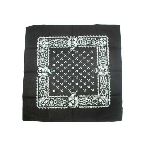 DOGTOWN / ドッグタウン CROSS LOGO BANDANA BLACK バンダナ ブラッ...
