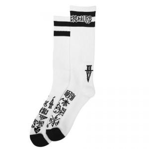 CREATURE / クリーチャー HESH CREW SOCKS 2ペア ソックス WHITE ホワイト｜americanrushstore