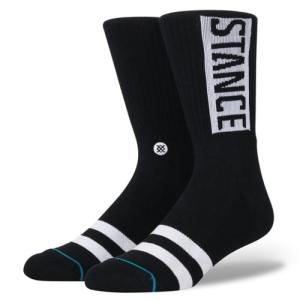 スタンス ソックス クルーソックス ブラック 靴下 メンズ レディース ユニセックス スケート サーフ STANCE SOCKS OG BLACK UNISEX｜americanrushstore