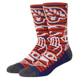 セール スタンス ソックス メンズ レディース クルーソックス バーントオレンジ 靴下 STANCE SOCKS WARREN CREW BURNT ORANGE｜americanrushstore