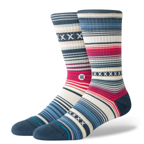 スタンス ソックス メンズ クルーソックス ネイビー 靴下 STANCE SOCKS CURREN ...