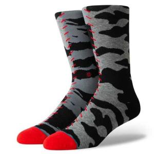 セール スタンス ソックス メンズ レディース クルーソックス グレー 靴下 STANCE SOCKS HARD WAY GREY｜americanrushstore