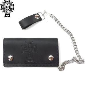 DOGTOWN（ドッグタウン） クロス ロゴ 三つ折り 財布 レザー