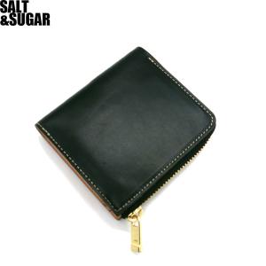 SALT&SUGAR HORWEEN Chromexcel ZIP COMPACT WALLET SS-2006 BLACK ソルト＆シュガー ホーウィン クロムエクセル コンパクト ウォレット 財布 牛革 ブラック