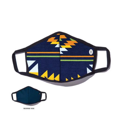 スタンス メンズ レディース リバーシブル 布マスク ネイビー バターブレンド フェイスマスク ユニ...
