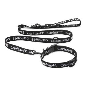 カーハート スクリプト ドッグリーシュ カラー ブラック/ホワイト 犬用リード 散歩ひも 首輪 CARHARTT WIP SCRIPT DOG LEASH & COLLAR BLACK/WHITE I030251