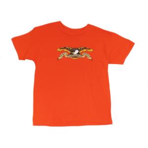 アンタイヒーロー アンチヒーロー キッズ ユース 半袖 Tシャツ オレンジ メンズ スケート ANTIHERO EAGLE YOUTH KIDS S/S T-SHIRT ORANGE｜americanrushstore