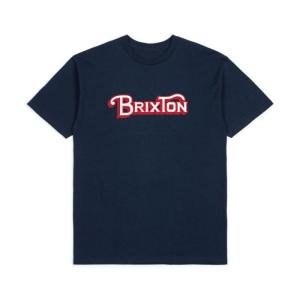 ブリクストン ボーイズ 半袖 Tシャツ ネイビー 子供服 ユース キッズ スケート サーフ BRIXTON BOYS GRADE S/S STANDARD T SHIRT NAVY｜americanrushstore