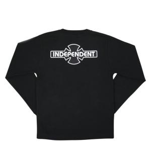 インディペンデント トラック バー クロス 長袖 Tシャツ ブラック キッズ ボーイズ ロンT 子供服 スケート INDEPENDENT KIDS BAR CROSS L/S T SHIRTS BLACK｜americanrushstore