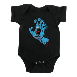 サンタクルーズ スクリーミングハンド ベビー ワンピース ボディースーツ ブラック ロンパース SANTA CRUZ SCREAMING HAND BABY ONE PIECE BODY SUIT BLACK｜americanrushstore