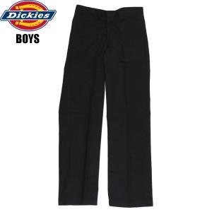 ディッキーズ QP874 ボーイズ ワークパンツ ブラック 黒 キッズ ユース 子供服 US企画 DICKIES BOY'S QP874 ORIGINAL FIT PANTS BLACK｜americanrushstore