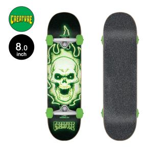 クリーチャー CREATURE 8.0in x 31.25in BONEHEAD GLITCH FULL COMPLETE コンプリート 完成組立品 スケートボード スケボー(2510)
