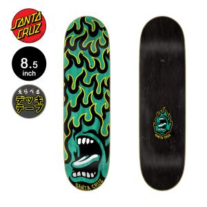 サンタクルーズ SANTA CRUZ スケボー デッキ 8.5 SCREAMING FLAME BIRCH DECK スクリーミングハンド スケートボード ストリート 板（2510）