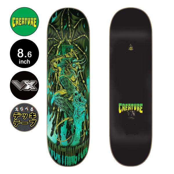 クリーチャー CREATURE スケボー デッキ 8.6 WORTHINGTON SKULLBURN...