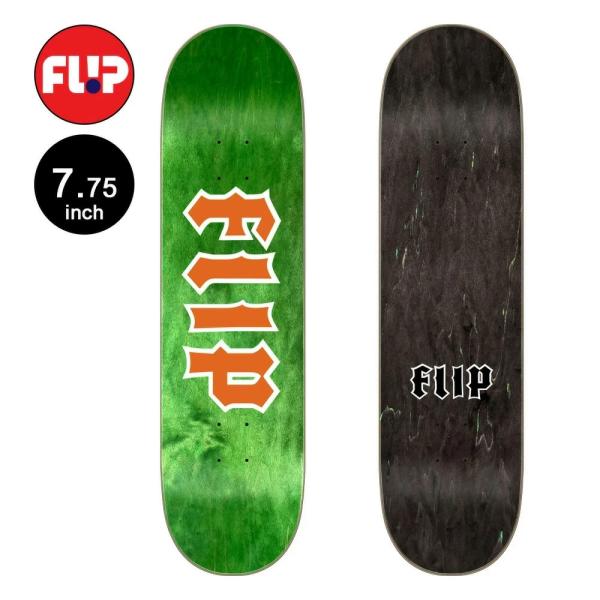 フリップ FLIP スケボー デッキ 7.75 CANCELLED ORANGE LOGO TEAM...