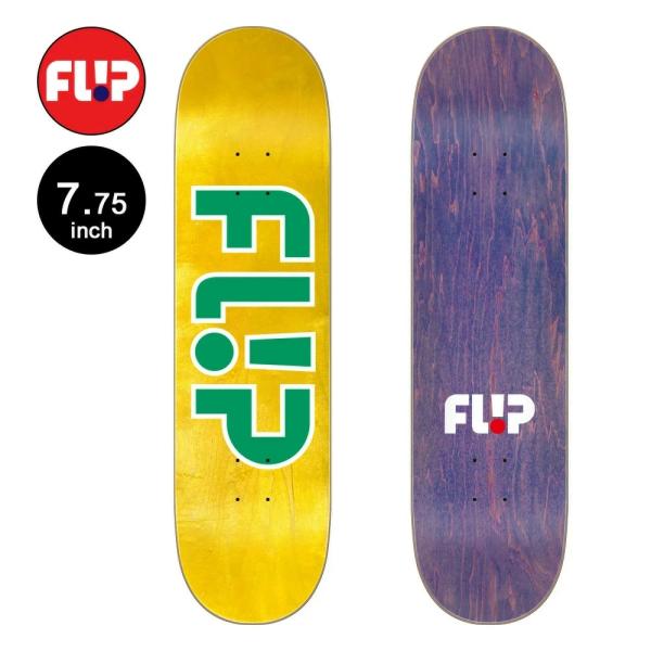 フリップ FLIP スケボー デッキ 7.75 ODYSSEY GREEN LOGO TEAM DE...