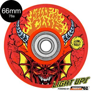 スライムボールズ SLIME BALLS 66mm STRANGER THINGS HELLFIRE CLUB LIGHT UPS OG SLIME 78A WHEELS ストレンジャー・シングス 4個セット (2510)