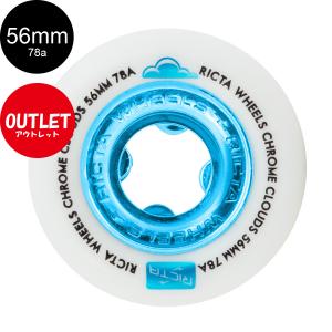 リクタ RICTA 56mm CLOUDS SKY BLUE 86A WHEELS ソフトウィール 4個