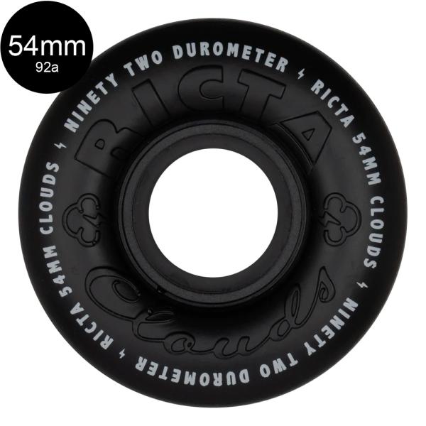 リクタ RICTA 54mm CLOUDS BLACK/BLACK 92A WHEELS ハードウィ...