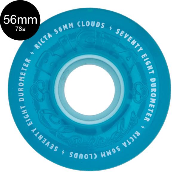 リクタ RICTA 56mm CLOUDS TRANS BLUE 78A WHEELS ソフトウィー...