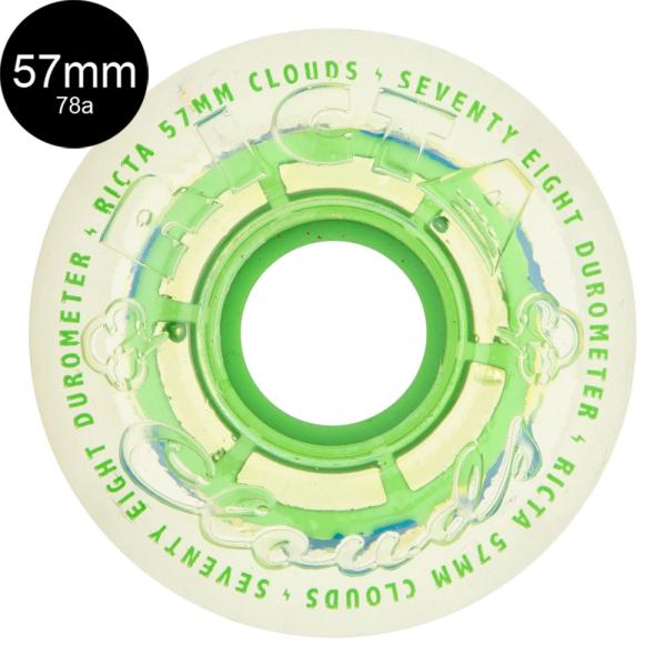 リクタ RICTA 57mm CLEAR SPLATTER CLOUDS CAMO GREEN 78...
