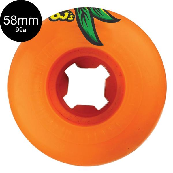 OJ WHEELS オージェイウィール 58mm LIL DOODIES ORANGE 99A WH...