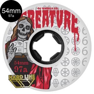 オージェイウィール OJ WHEELS 53mm DOUBLE DURO WHITE/GUM HARDLINE