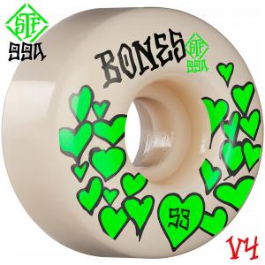 BONES WHEELS ボーンズ ウィール 53mm STF LOVE V4 WIDE 99A WHEELS ウィール スケボー 4個1セット(スケートボード1台分) （2103）｜American Street Style