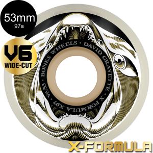 BONES WHEELS ボーンズ ウィール 53mm X-FORMULA GRAVETTE SALMON ILLA V6 97A WHEELS ハードウィール 4個セット エックスフォーミュラー X97 スケボー (2404)｜americanstreetstyle