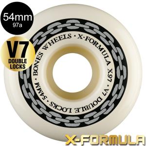 ボーンズ ウィール BONES WHEELS 54mm X-FORMULA DOUBLE LOCKS V7 97A WHEELS ハードウィール 4個セット X97 スケートボード (2604)