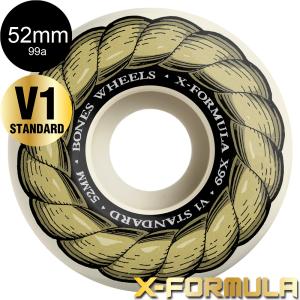 ボーンズ ウィール BONES WHEELS 52mm X-FORMULA V1 STANDARD 99A WHEELS ハードウィール 4個セット エックスフォーミュラー X99 スケートボード (2502)