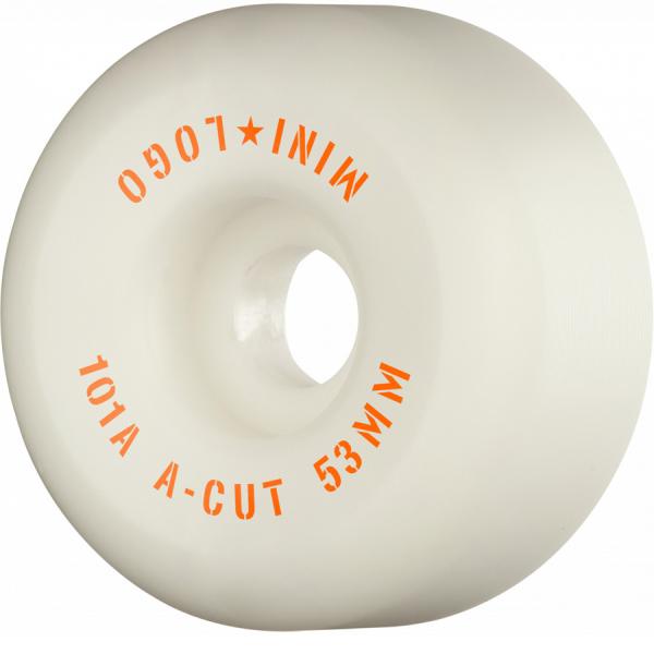 MINI LOGO ミニロゴ WHEEL A-CUT &quot;2&quot; 53mm 101A WHITE (4p...